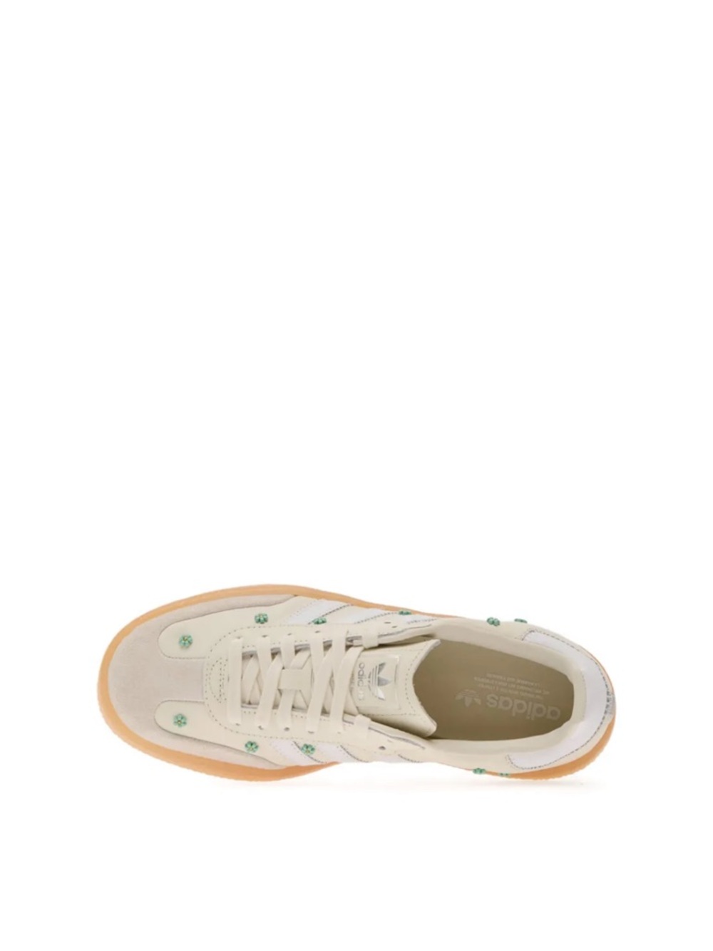 adidas Samba Sambae Off White Cloud Clear Mint Floral Embellished - Picture 9 of 14